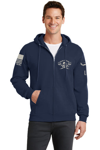 Zip Hoodie Kraken Navy Blue